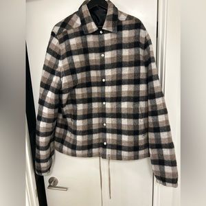 Rick Owen Wool Flannel Jacket (Plaid)